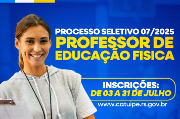 PROCESSO SELETIVO ABERTO!