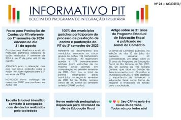 INFORMATIVO PIT - Nº 24 - AGOSTO/2024