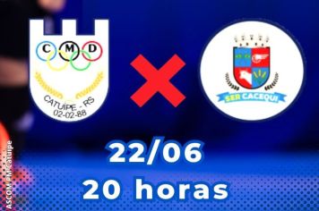 CMD CATUÍPE ESTREIA EM CASA NO GAÚCHÃO DE FUTSAL SÉRIE C NESTE SÁBADO