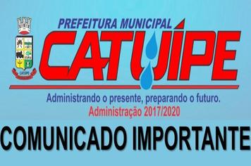 PREFEITURA DE CATUÍPE DECRETA ESTADO DE CALAMIDADE PÚBLICA E FECHAMENTO TEMPORÁRIO DE ESTABELECIMENTOS COMERCIAIS NO MUNICÍPIO