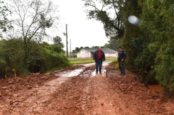 PONTILHÃO NO ARROIO SÃO PEDRO É RECUPERADO DEPOIS DE FORTES CHUVAS