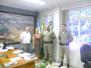 Prefeita recebe Sub-Comandante da Brigada Militar