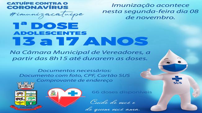 CALENDÁRIO DE VACINAÇÃO CONTRA A COVID-19