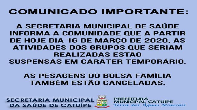 Comunicado Importante: