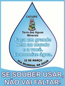 Dia 22 de Março - Dia Mundial da Água, será comemorado com diversas atividades nos educandários